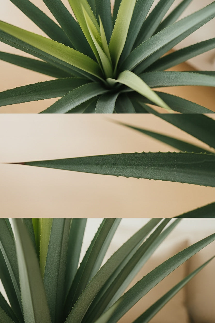 Agawa Sztuczna Roślina w Doniczce Aloes 120 cm Nowoczesna Dekoracja Cykas