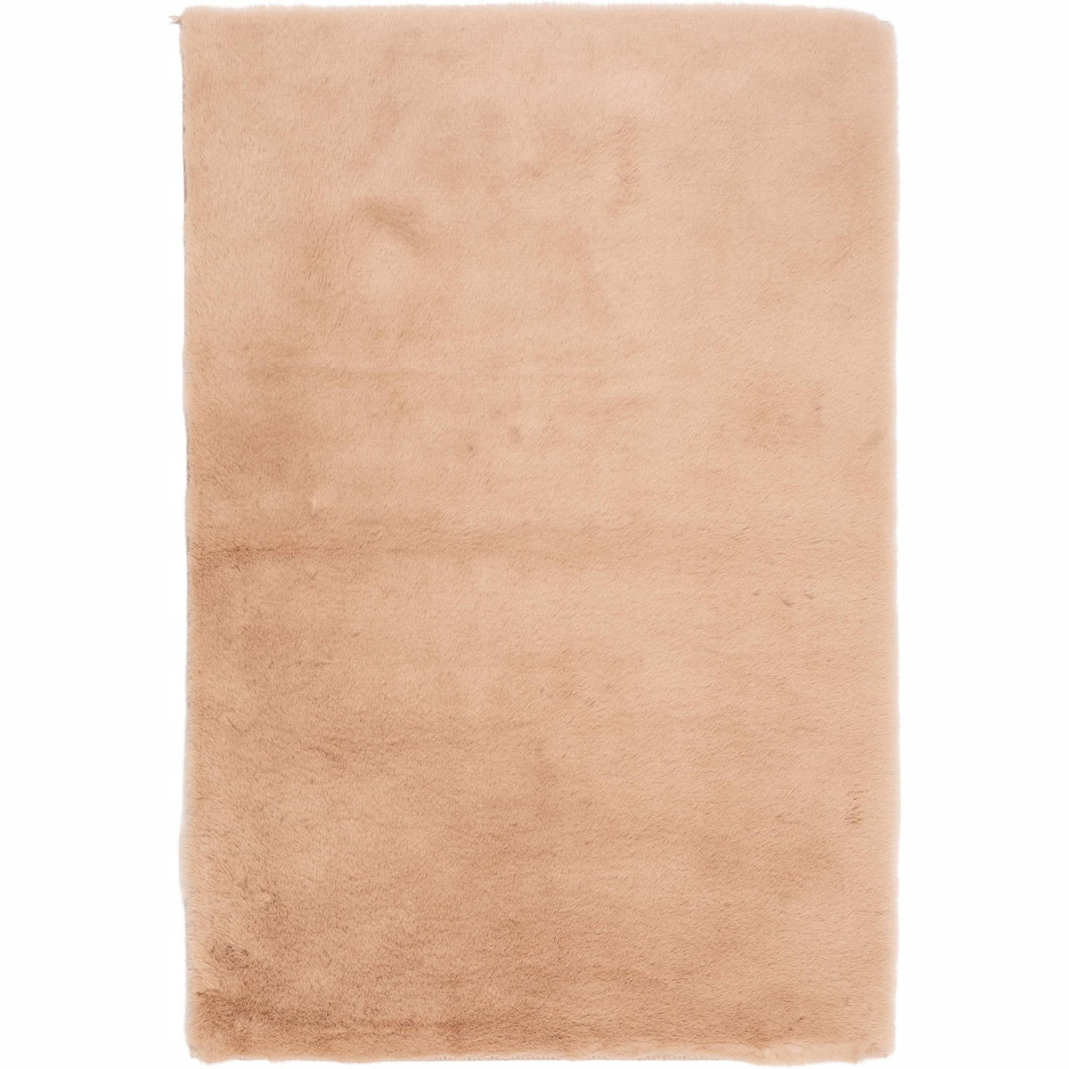 Dywanik futrzany Beżowy 50x80 cm Dekoracyjny Antypoślizgowy Estetyczny