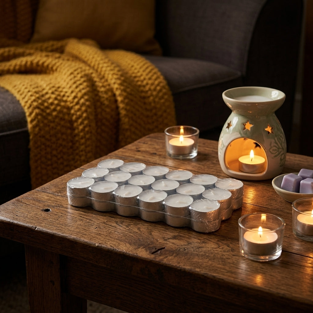 Podgrzewacze Zapachowe Tealight Kremowe Zestaw 36 szt.