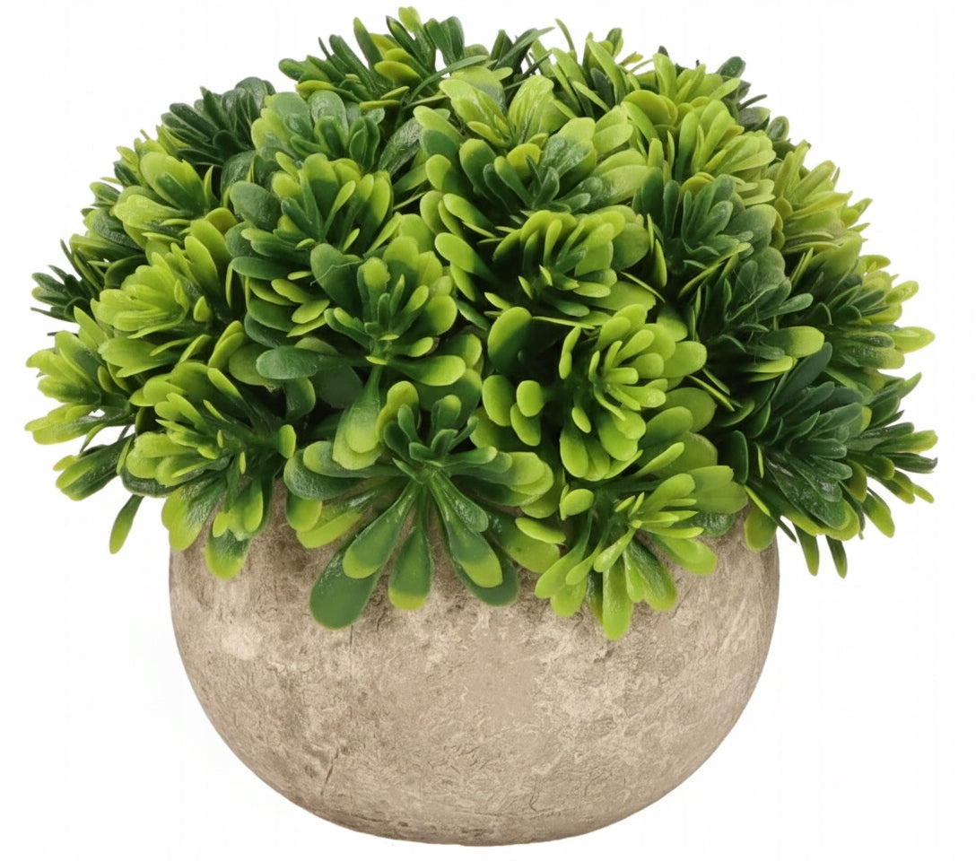 Sztuczna Trawka W Okrągłej Doniczce 12 Cm Zielona Dekoracja Do Domu Biura