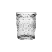 Szklanka 300 ml tłoczona przezroczysta Grube szkło vintage styl retro