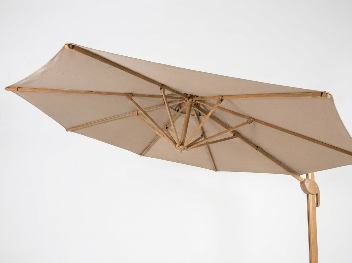 Parasol Ogrodowy  Okrągły śr.300 cm Beżowy