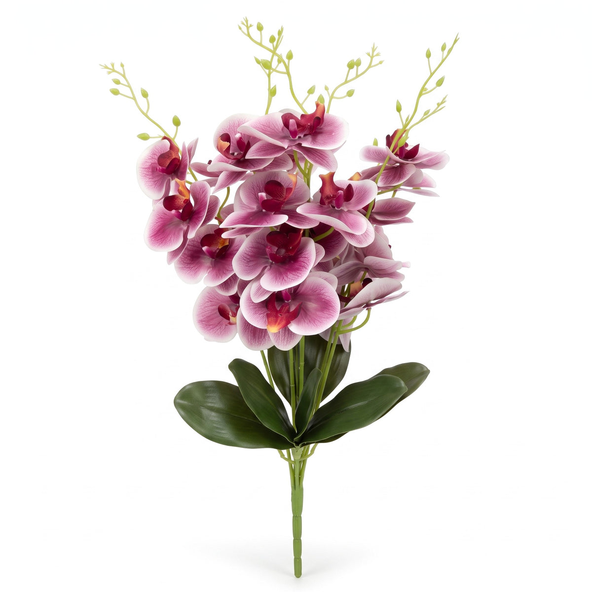 Storczyk Sztuczny Bukiet Biało-Różowy 59cm Orchidea 5 Gałązek Do Salonu