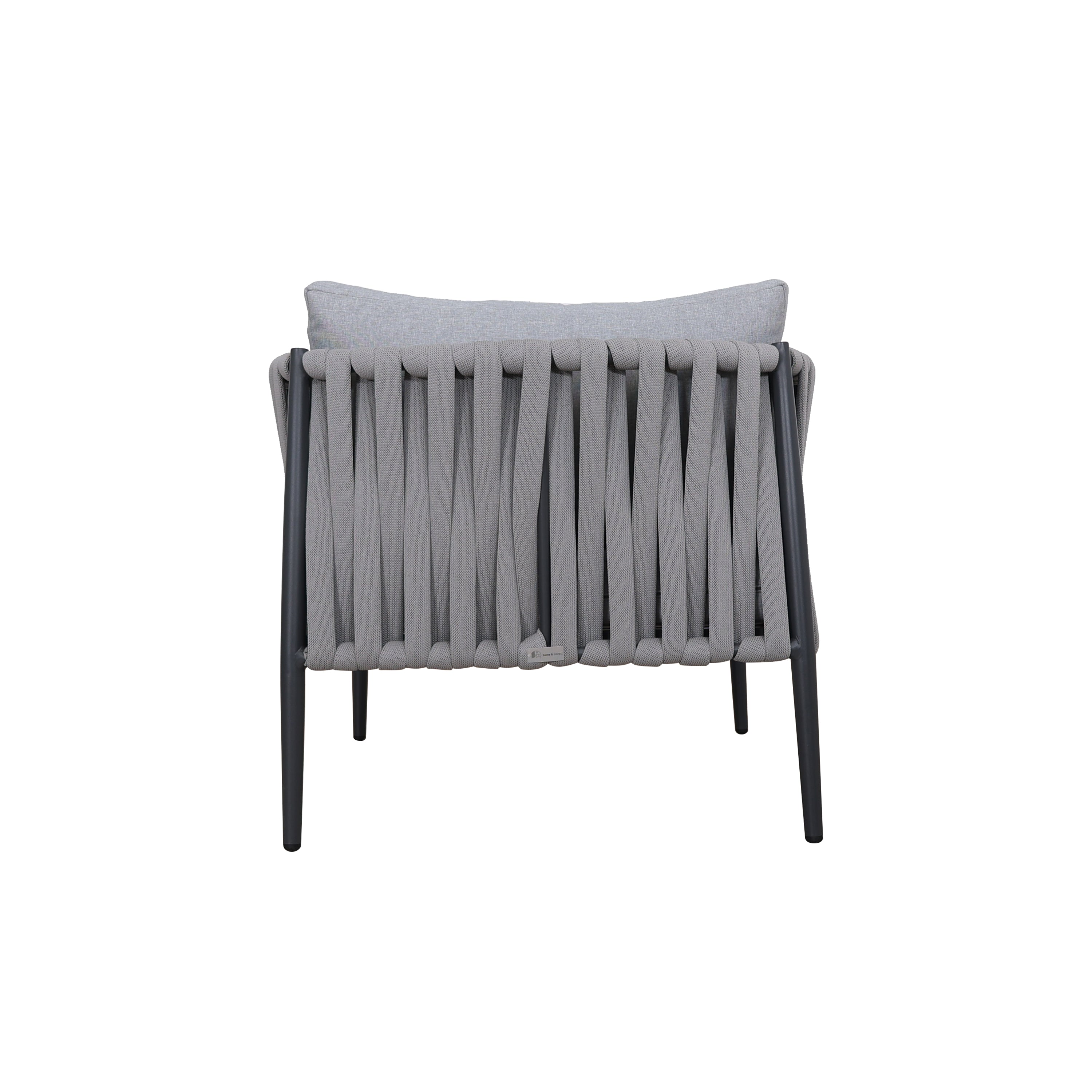 Zestaw Mebli Ogrodowych Aluminium Sofa 2x Fotek Stolik Szary