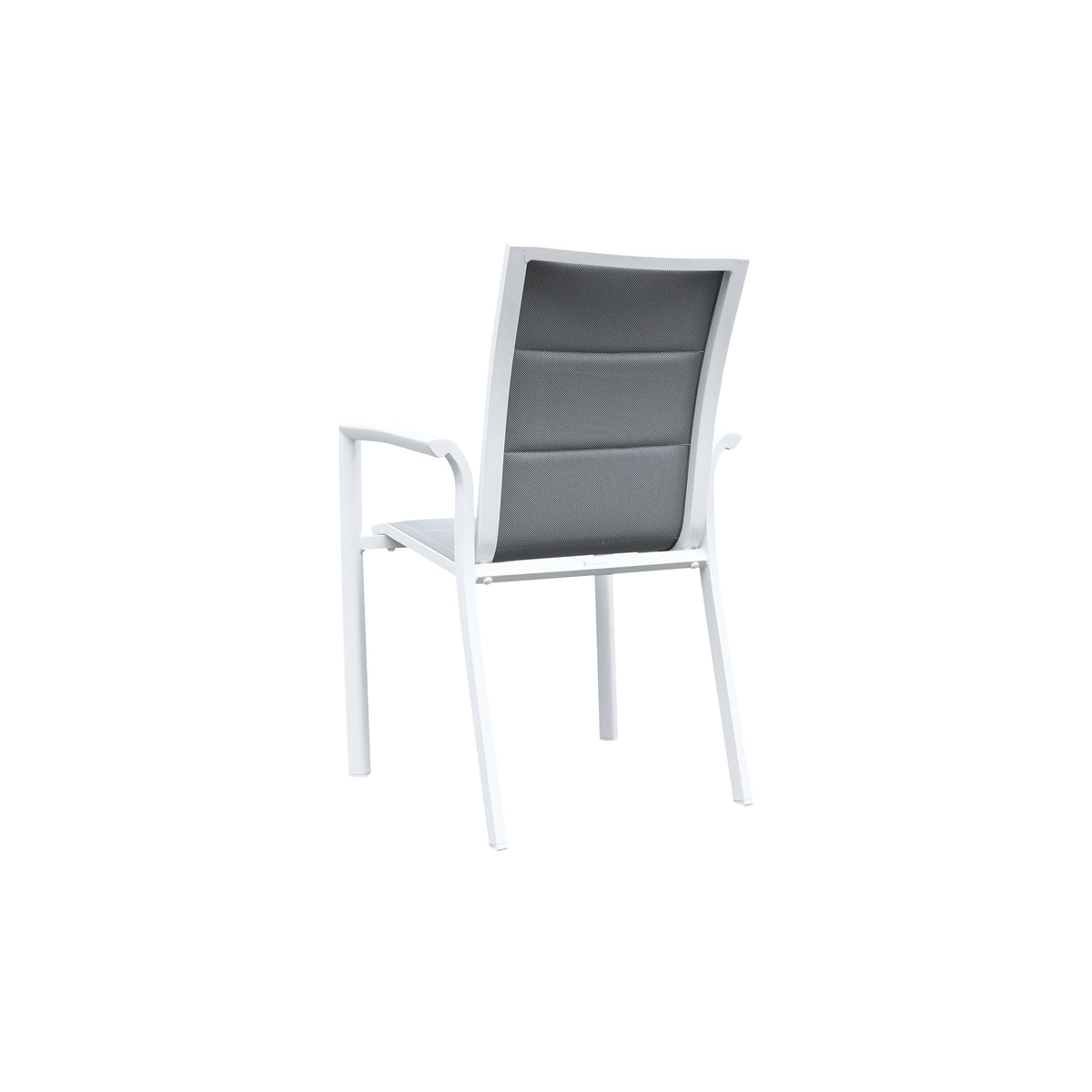 Krzesło ogrodowe aluminiowe białe 56x65x88 cm