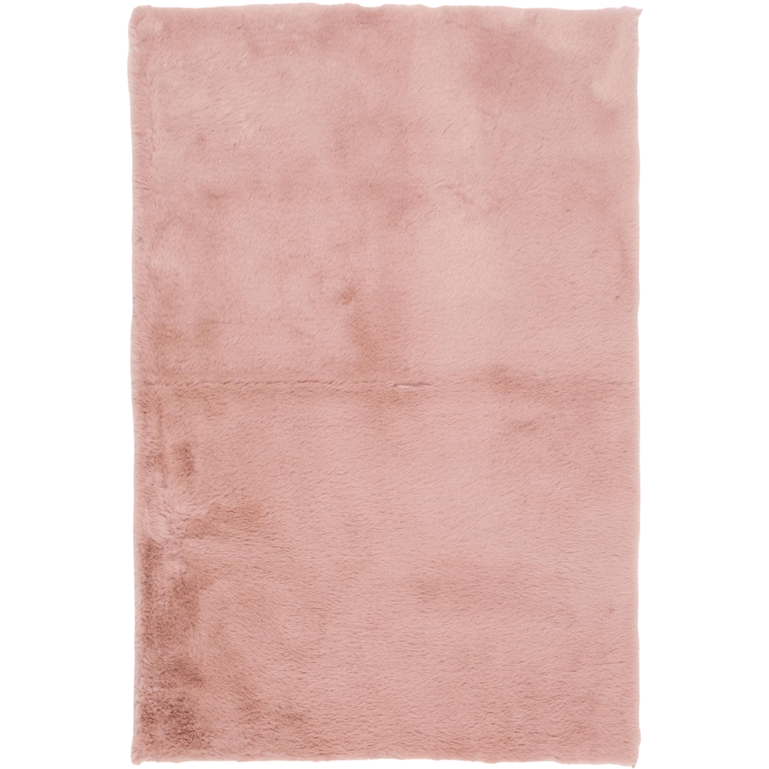 Dywan Futrzany Różowy 60x90 cm Włochaty Miękki Dekoracyjny Antypoślizgowy