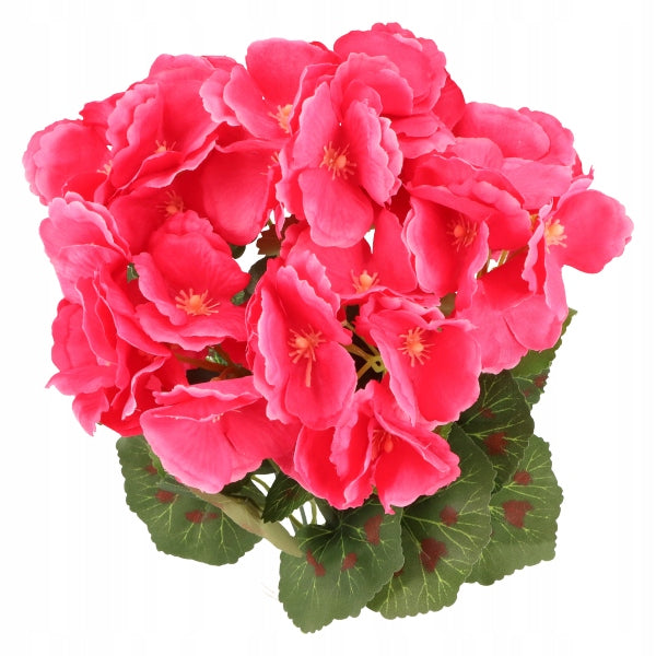 Pelargonia Sztuczna BUKIET 32 cm Realistyczna KWIAT DEKORACYJNY MALINOWY