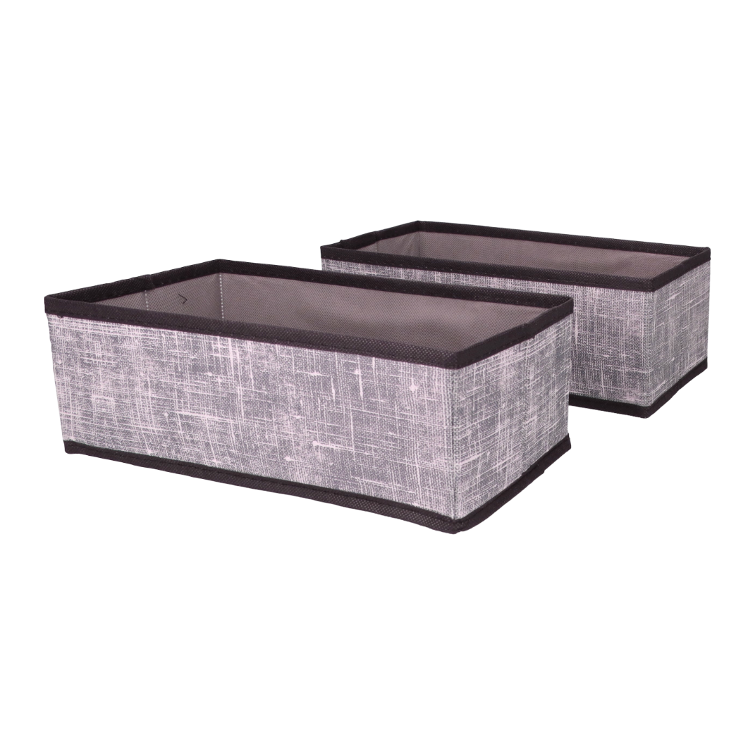 Organizer tekstylny Granatowy 28x14x10 cm komplet 2 sztuk do domu biura
