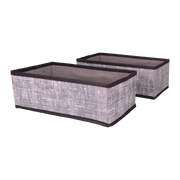 Organizer tekstylny Granatowy 28x14x10 cm komplet 2 sztuk do domu biura