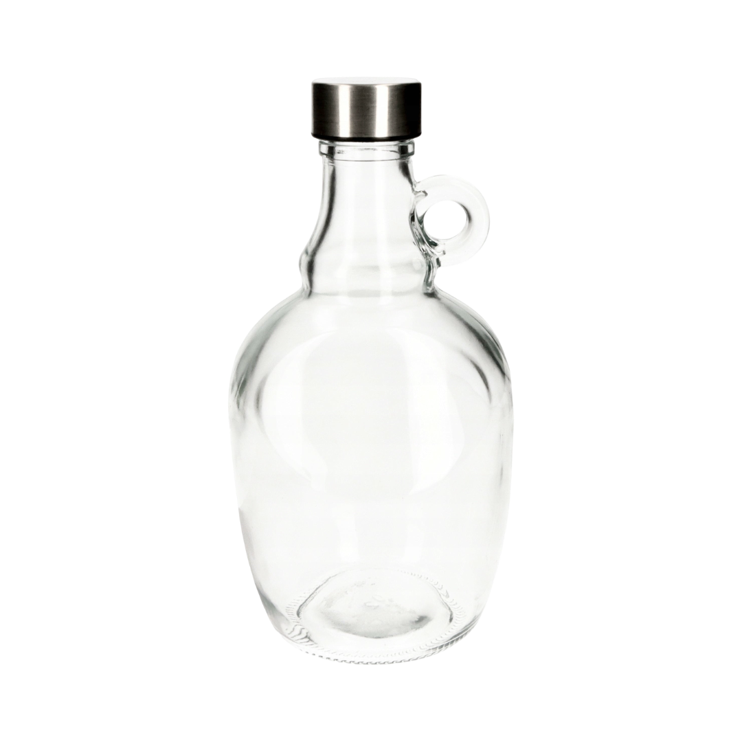 Karafka szklana Butelka Galon 1000ml Ucho Dama Na Wino Whisky Grube Szkło