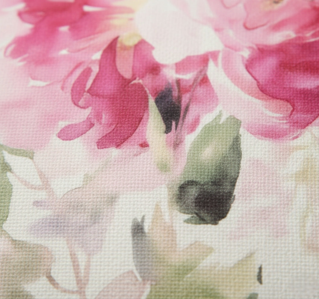 Poszewka Dekoracyjna w kwiaty Delikatna 45x45 cm Kwiatowa Zamek do Salonu
