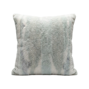 Stylowa Poszewka Dekoracyjna 43x43 cm – Baranek i Plusz (Szałwiowa Zieleń / Mint / Ecru / Szary)