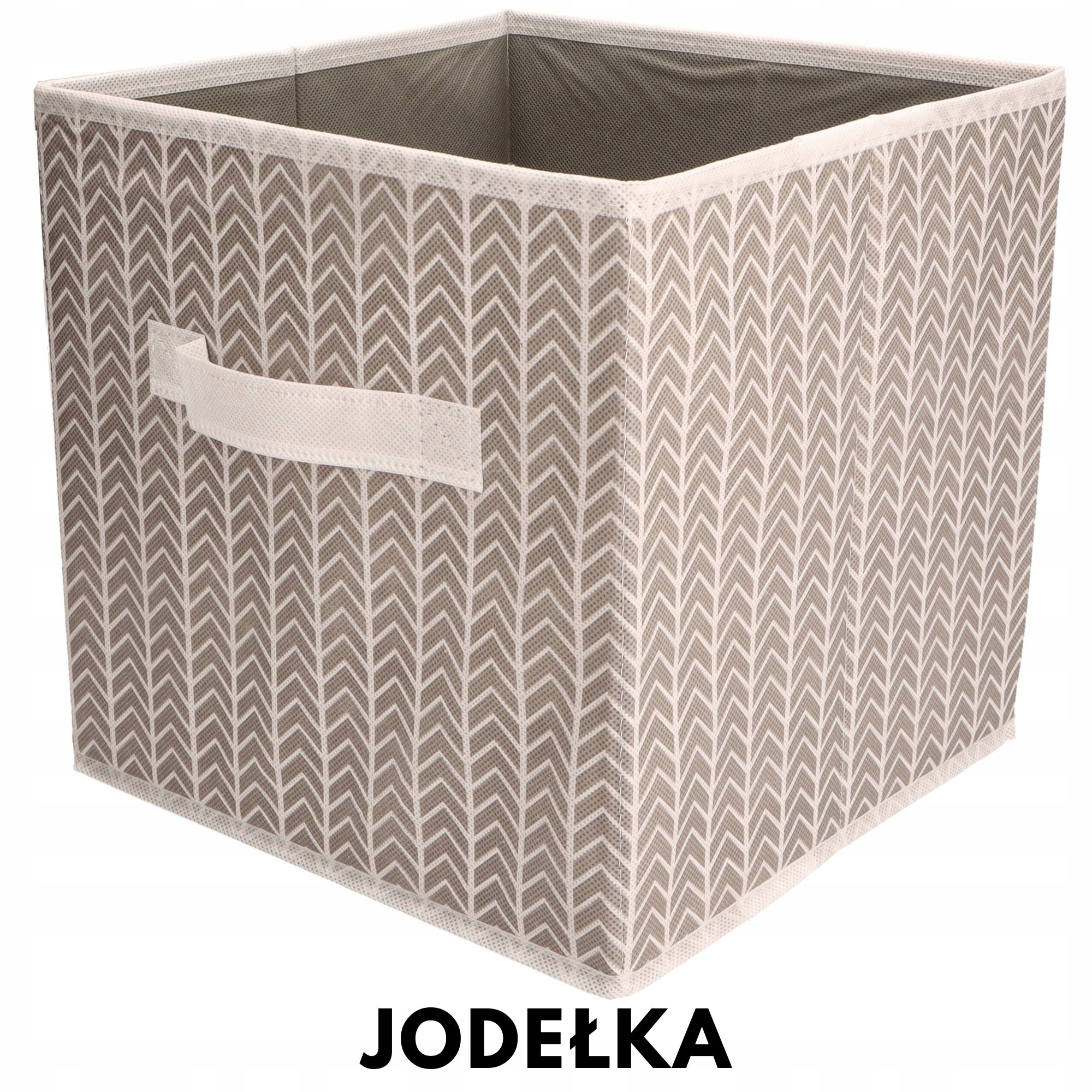 Organizer tekstylny Jodełka pudełko 31x31x31cm do szafy sypialni domu biura