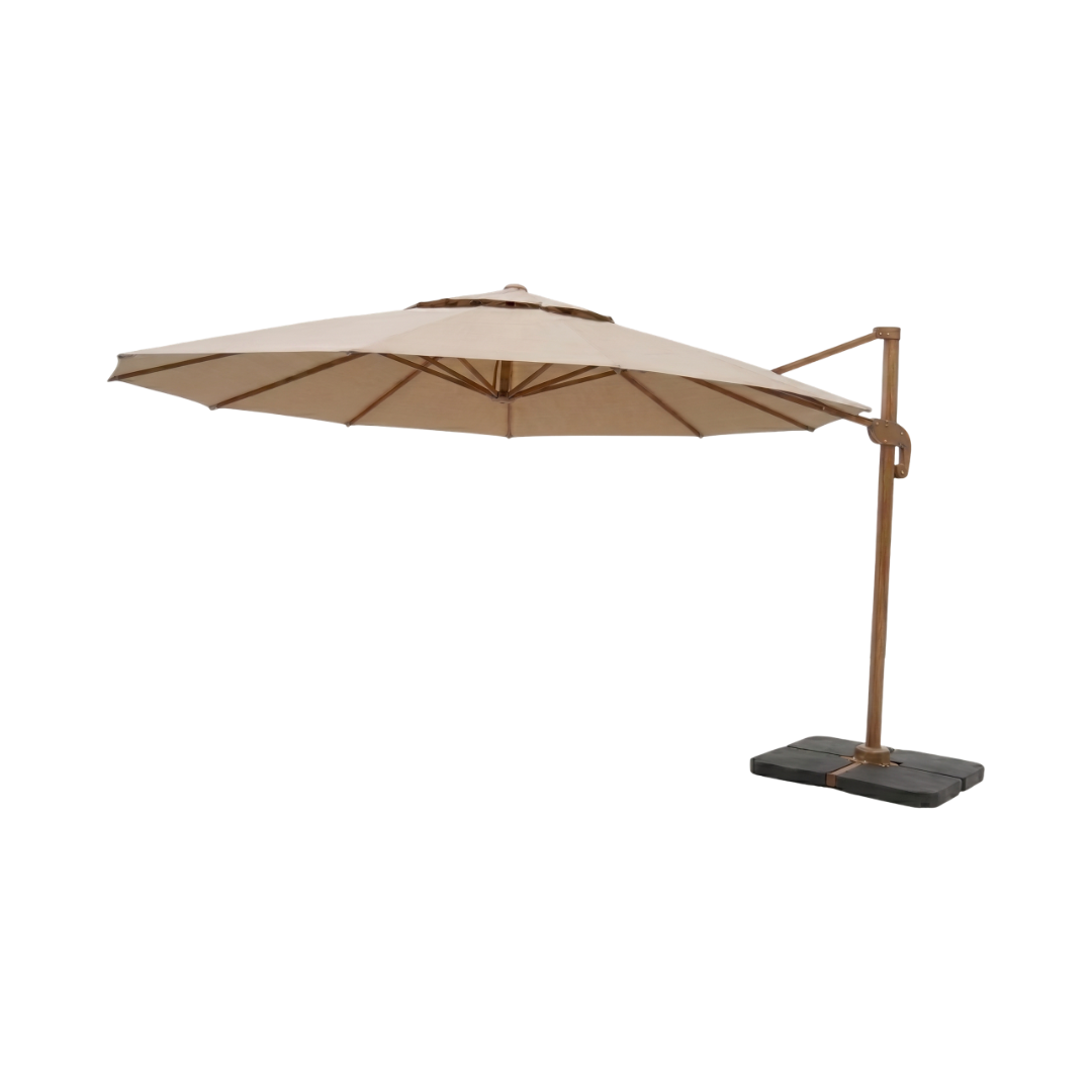 Parasol Ogrodowy  Okrągły śr.300 cm Beżowy