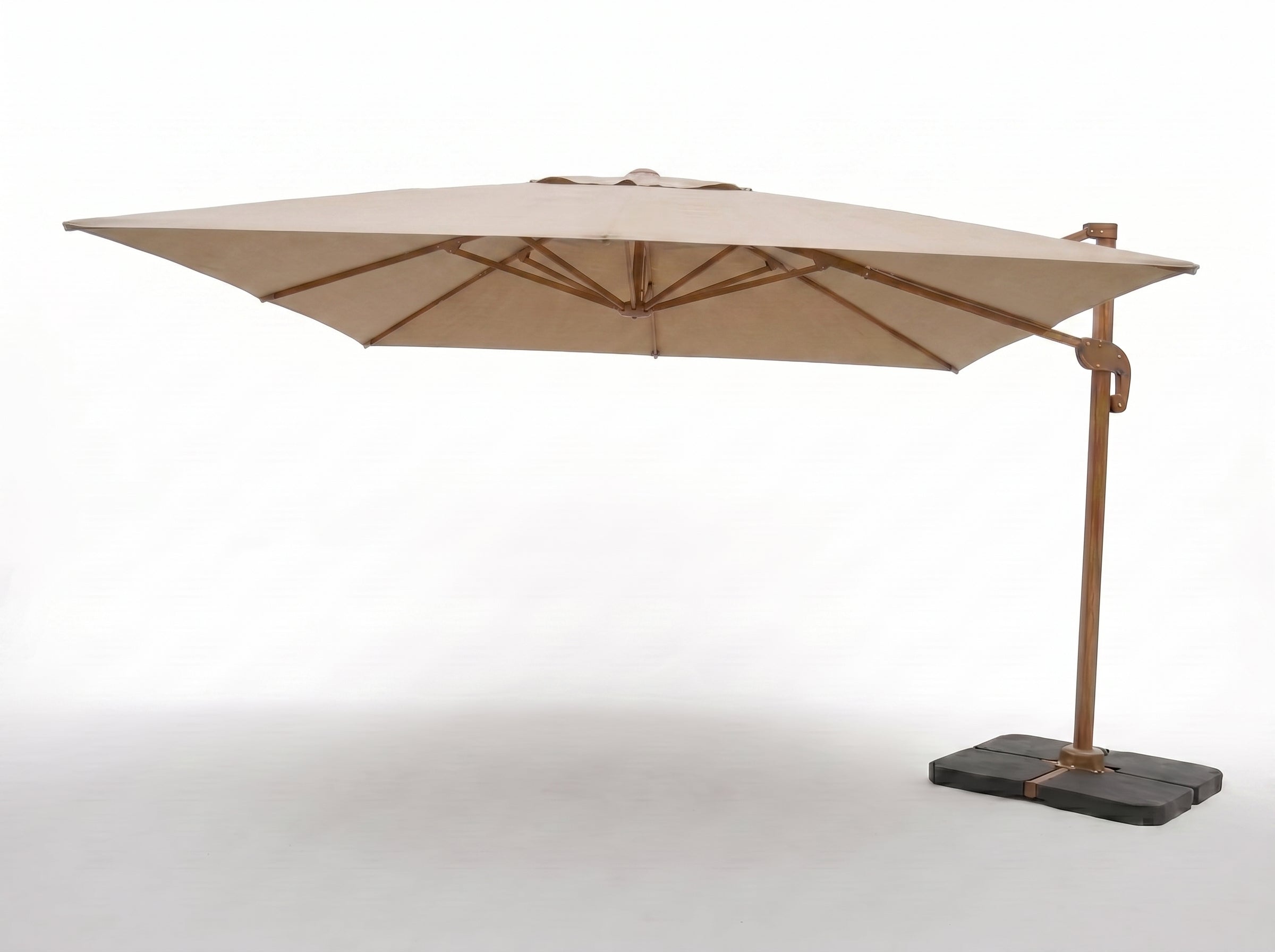Parasol Ogrodowy  Kwadratowy śr.300 cm Beżowy