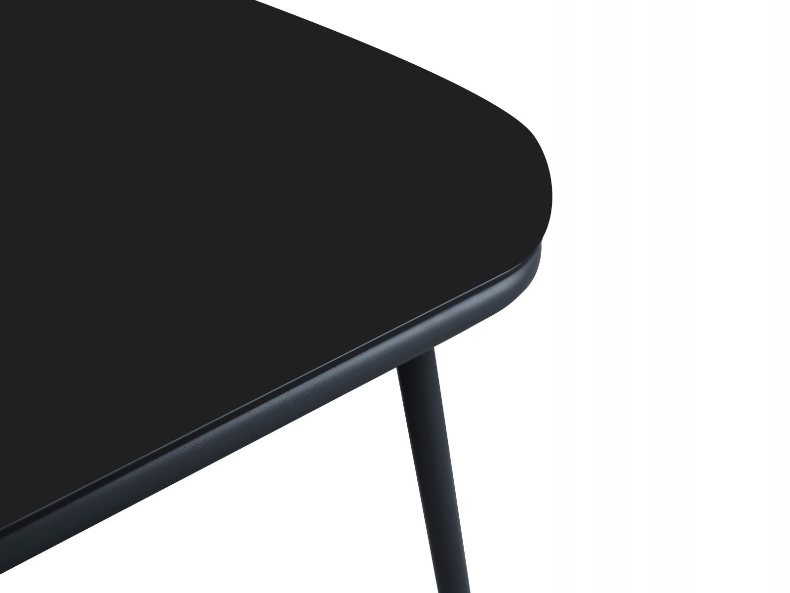 Zestaw mebli ogrodowych antracyt aluminiowa sofa 2 fotele stolik sznurowany