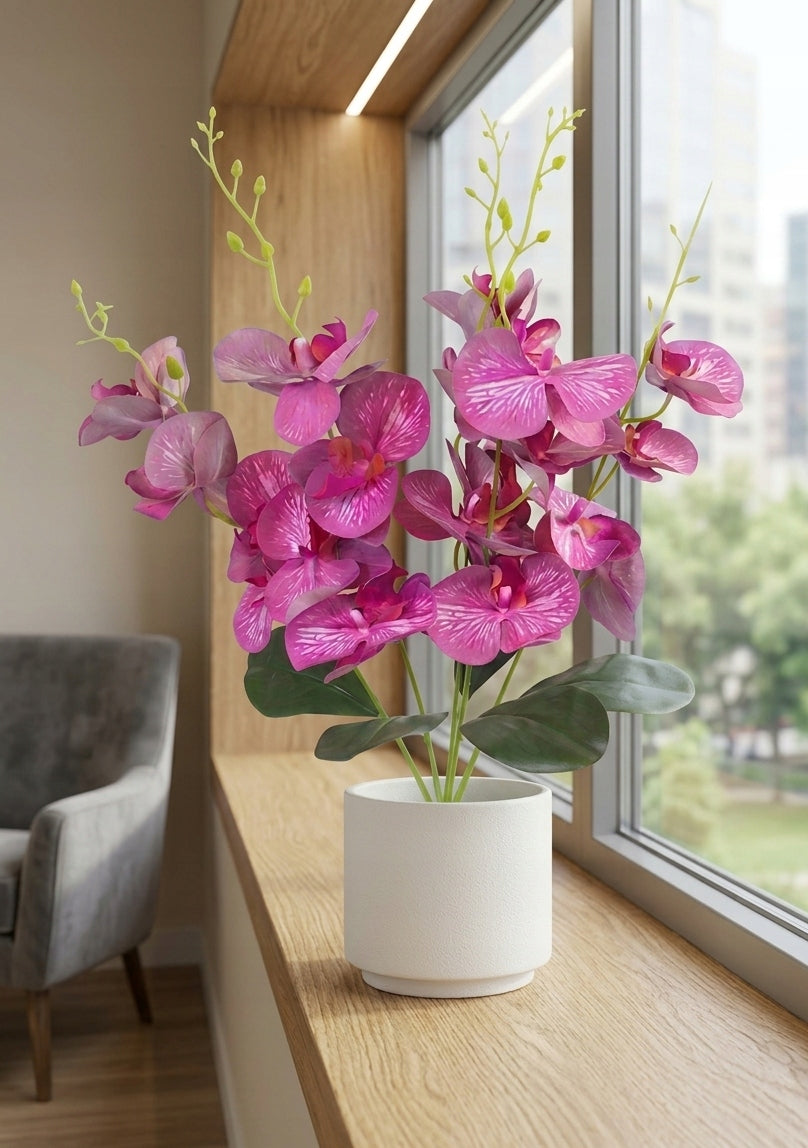 STORCZYK BUKIET SZTUCZNYCH KWIATÓW 59CM SILIKONOWY
