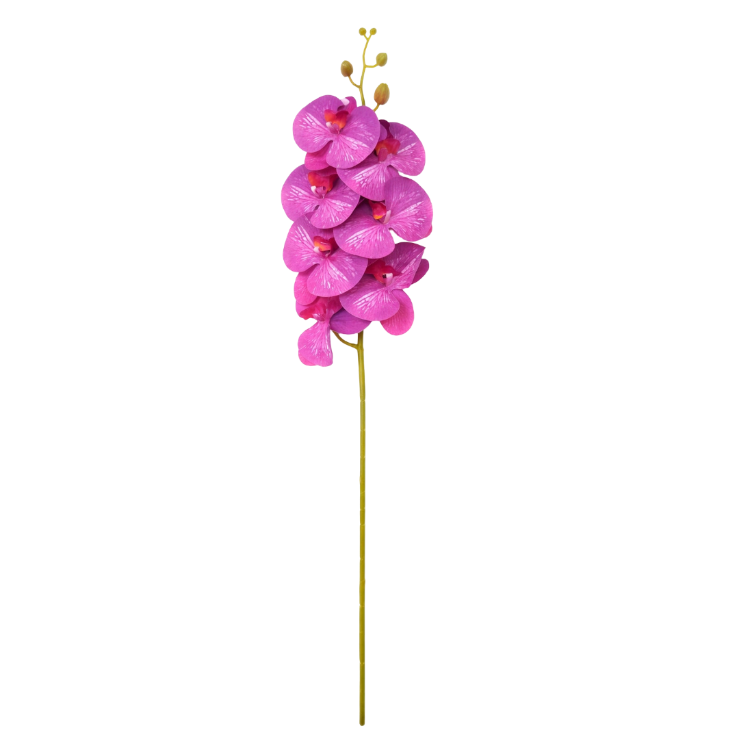 Storczyk Sztuczny Intensywnie Różowy 92cm Gałązka Orchidea Sypialnia