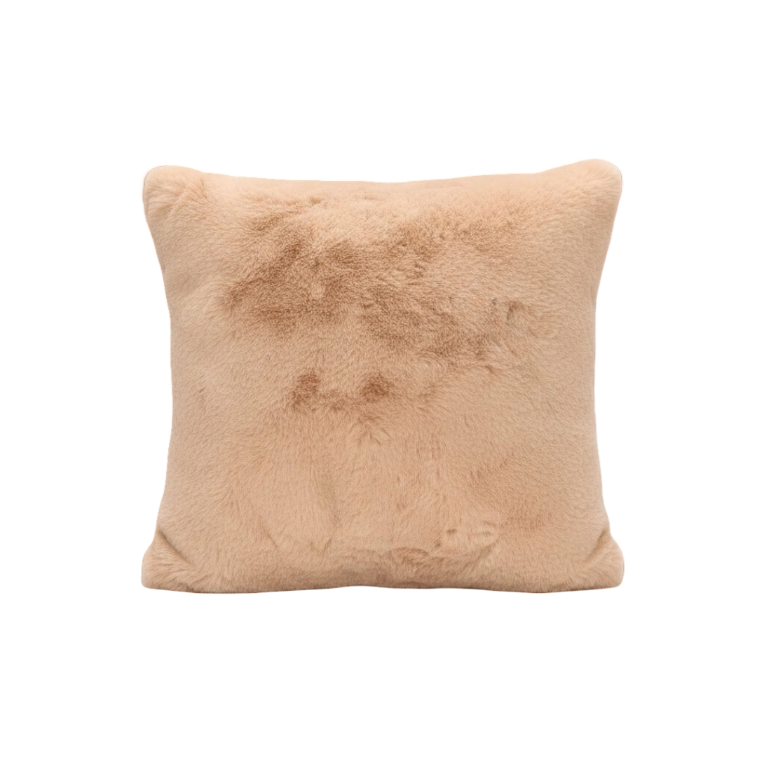 Poszewka na Poduszkę 45x45 cm Puszysta Beżowa Poduszka Zamek Błyskawiczny