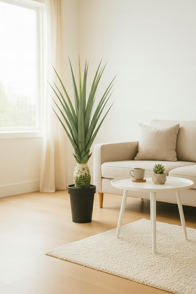 Agawa Sztuczna Roślina w Doniczce Aloes 120 cm Nowoczesna Dekoracja Cykas