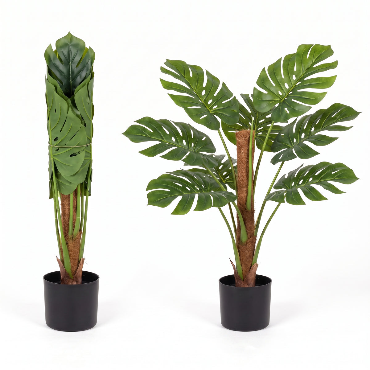 Sztuczna monstera w doniczce 70 cm zielona dekoracja do salonu i biura