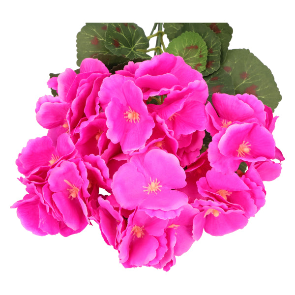 Pelargonia Sztuczna BUKIET 32 cm Realistyczna KWIAT DEKORACYJNY RÓŻOWY DUŻY