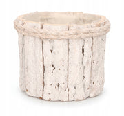 Osłonka z kory 12 cm Naturalna Doniczka Boho Rustykalna Dekoracja do Roślin