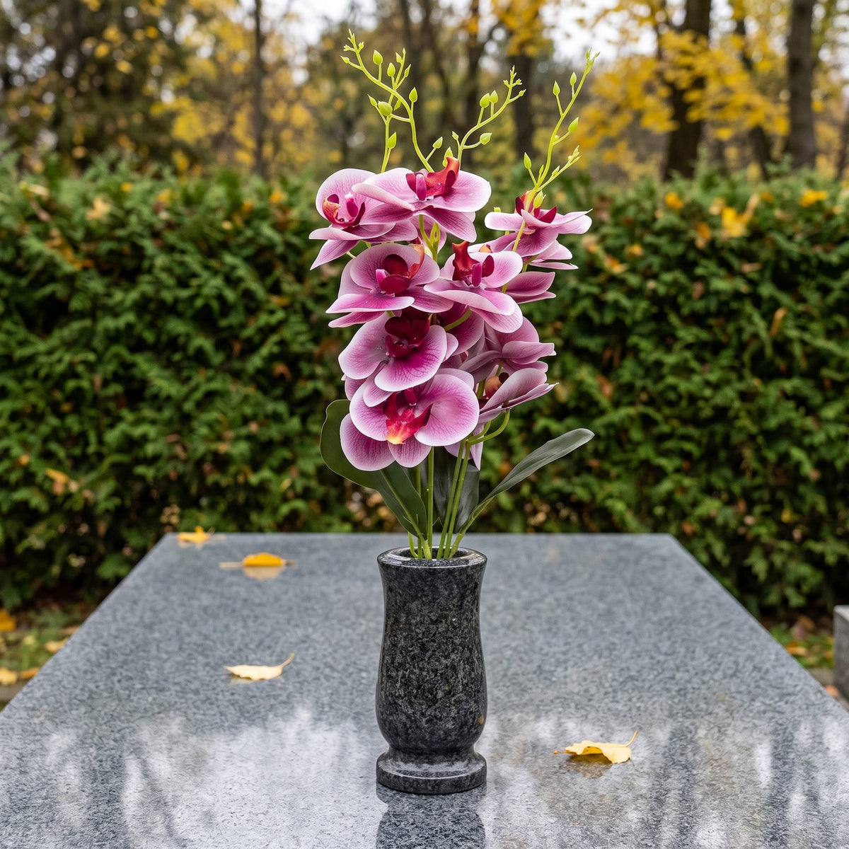 Storczyk Sztuczny Bukiet Biało-Różowy 59cm Orchidea 5 Gałązek Do Salonu