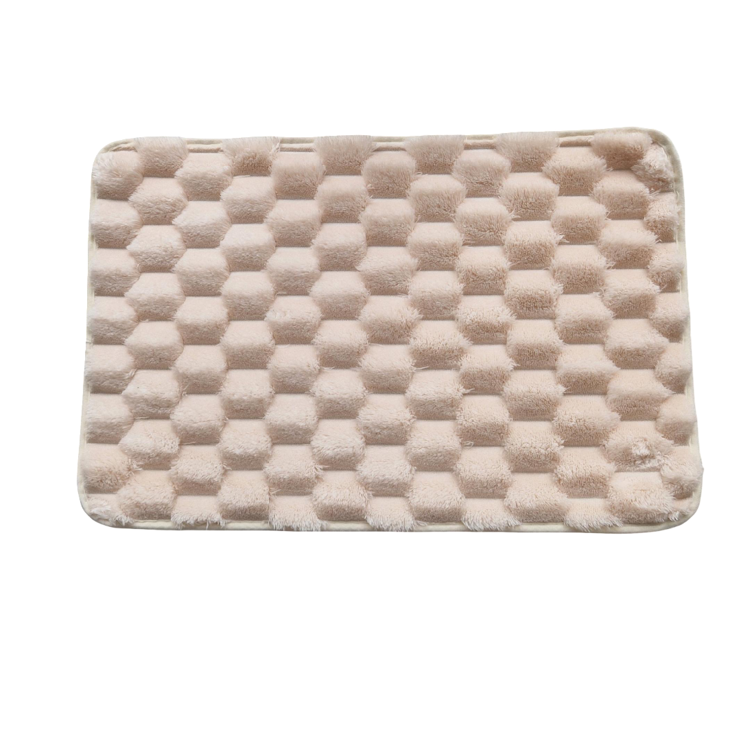Dywanik antypoślizgowy Kremowy 40x60 cm Dekoracyjny gumowy spód uniwersalny