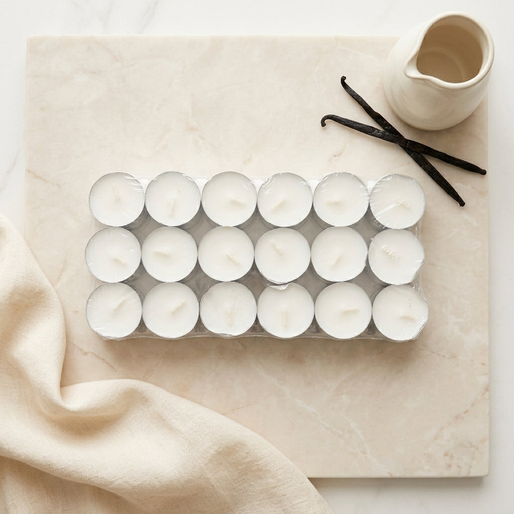 Podgrzewacze Zapachowe Tealight Kremowe Zestaw 36 szt.