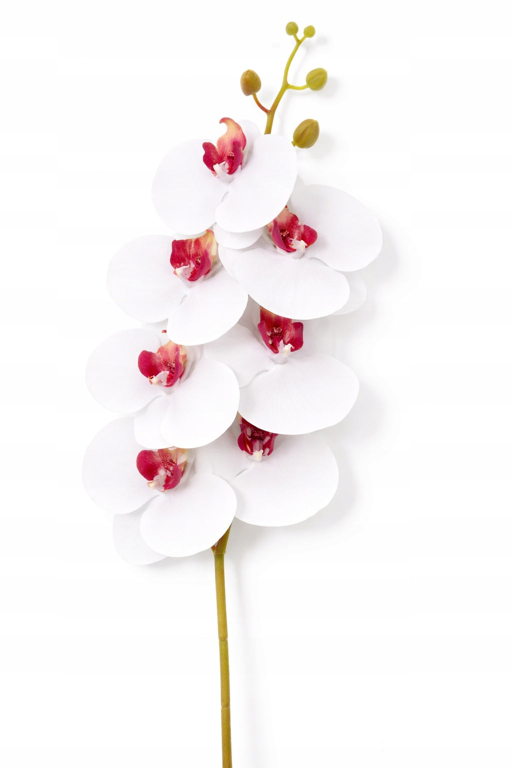 KWIAT SZTUCZNY STORCZYK 92 CM POJEDYNCZA GAŁĄZKA ORCHIDEA DUŻE KWIATY