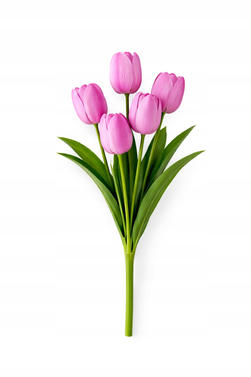 TULIPAN BUKIET TULIPANÓW SZTUCZNYCH PIANKOWYCH 53CM FIOLET