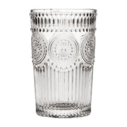 Szklanka 384 ml tłoczona przezroczysta Grube szkło vintage styl retro