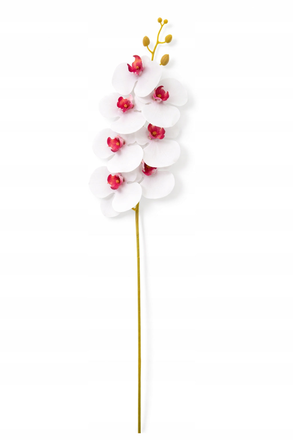 KWIAT SZTUCZNY STORCZYK 92 CM POJEDYNCZA GAŁĄZKA ORCHIDEA DUŻE KWIATY