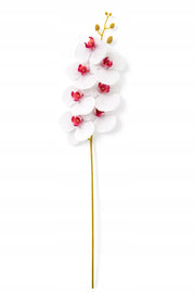 KWIAT SZTUCZNY STORCZYK 92 CM POJEDYNCZA GAŁĄZKA ORCHIDEA DUŻE KWIATY