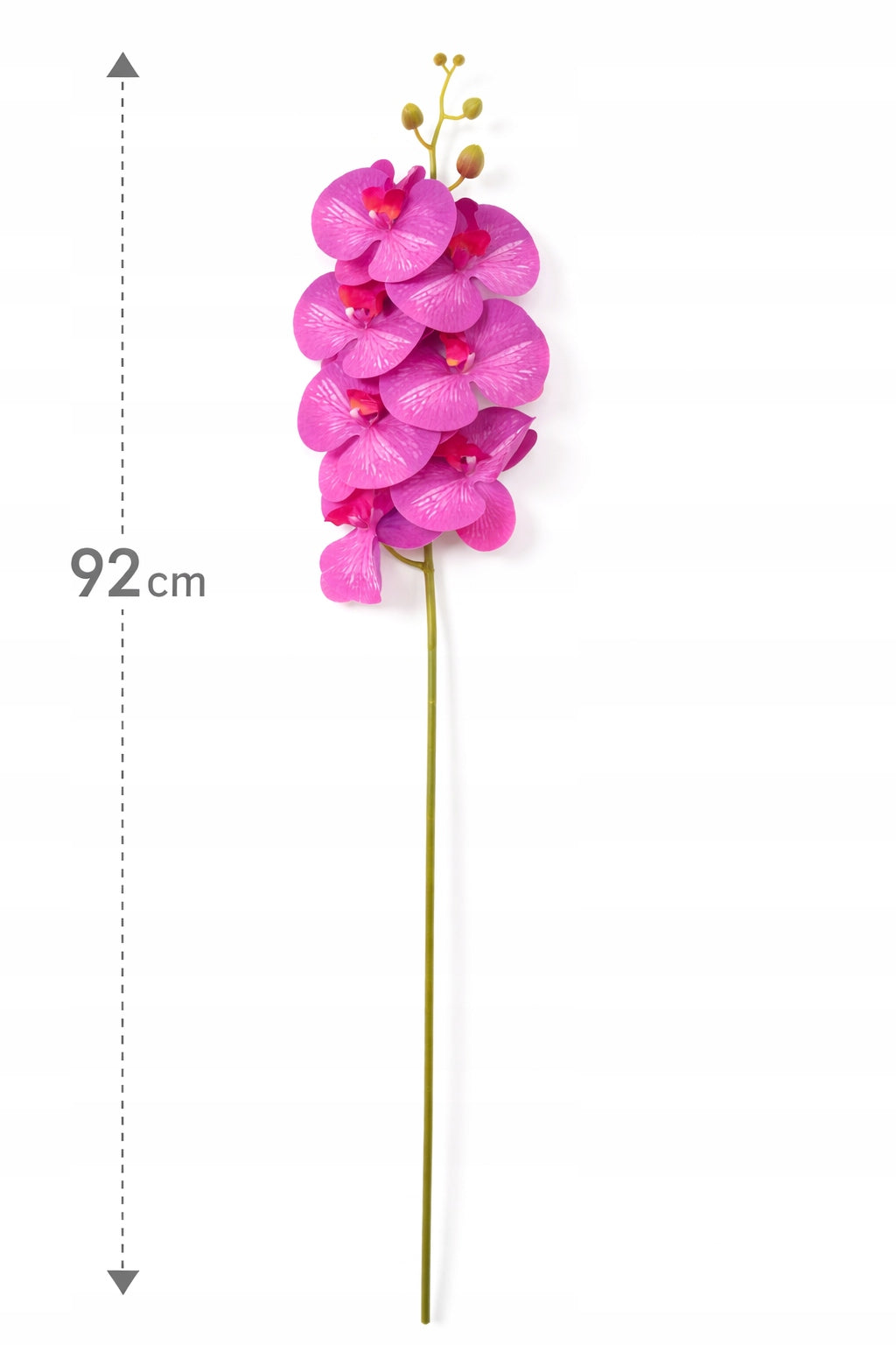 KWIAT SZTUCZNY STORCZYK 92 CM POJEDYNCZA GAŁĄZKA ORCHIDEA DUŻE KWIATY