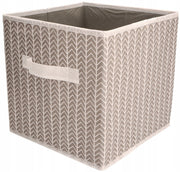 Organizer tekstylny Jodełka pudełko 31x31x31cm do szafy sypialni domu biura