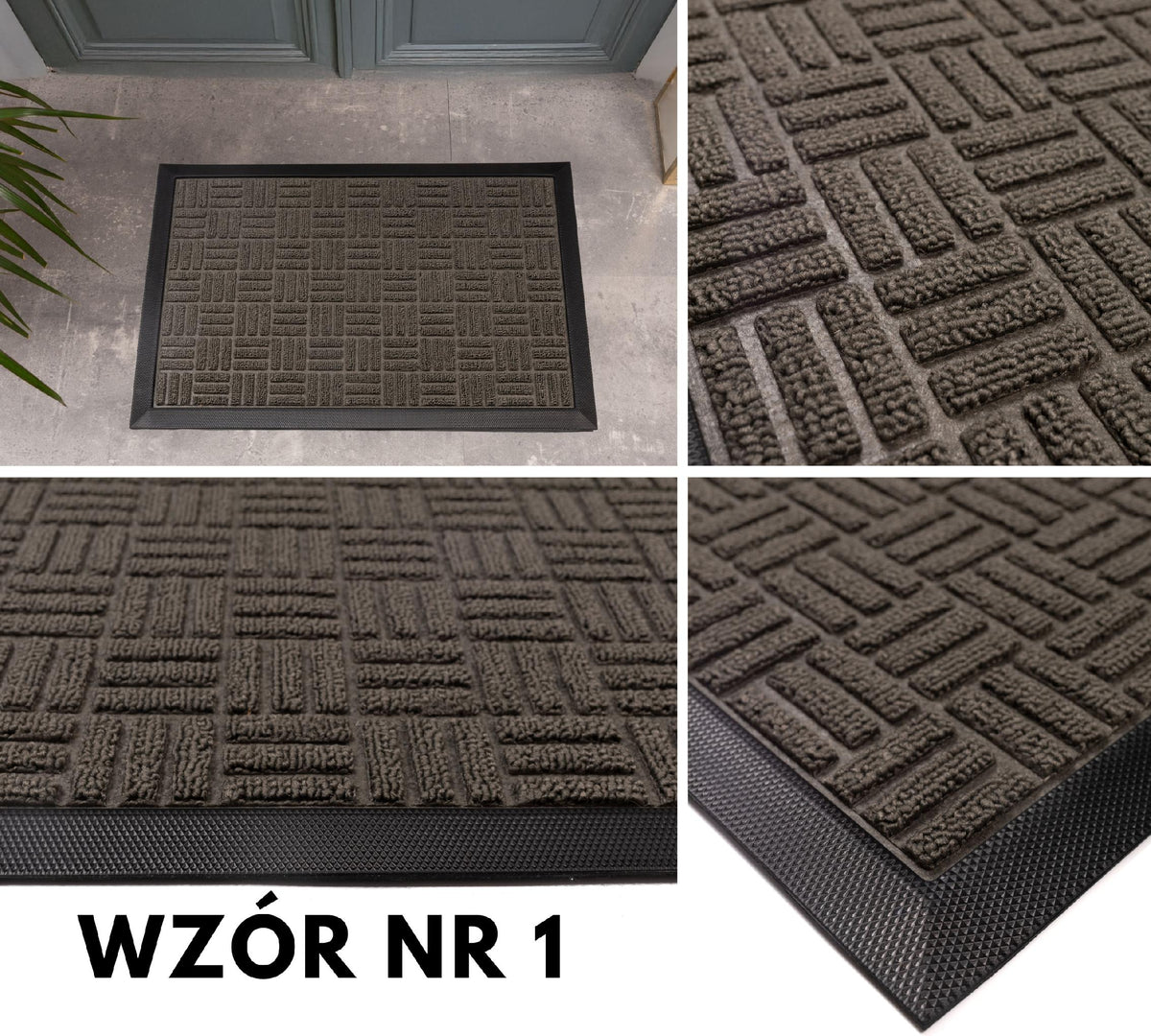 Wycieraczka 40x60cm materiałowa z gumowym spodem i krawędziami estetyczna, zdjęcie 14