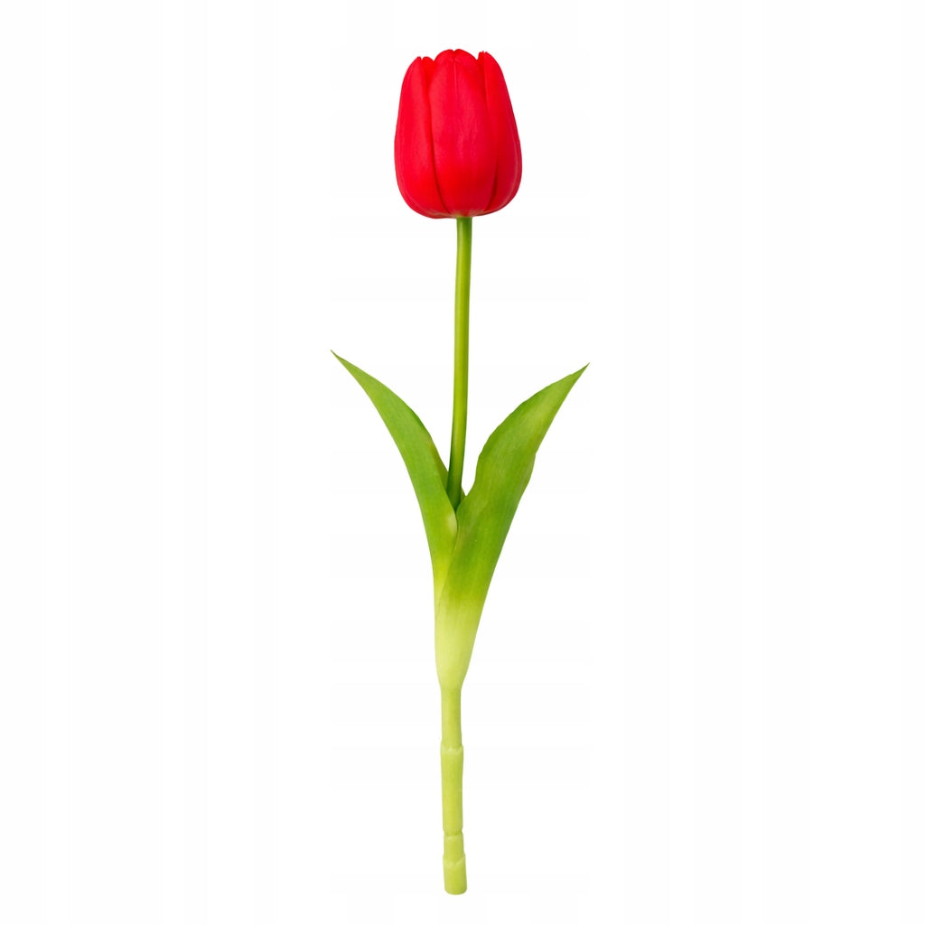 TULIPAN PIANKOWY POJEDYNCZY 42 CM WIOSENNA DEKORACJA WAZONU KOLOR CZERWONY