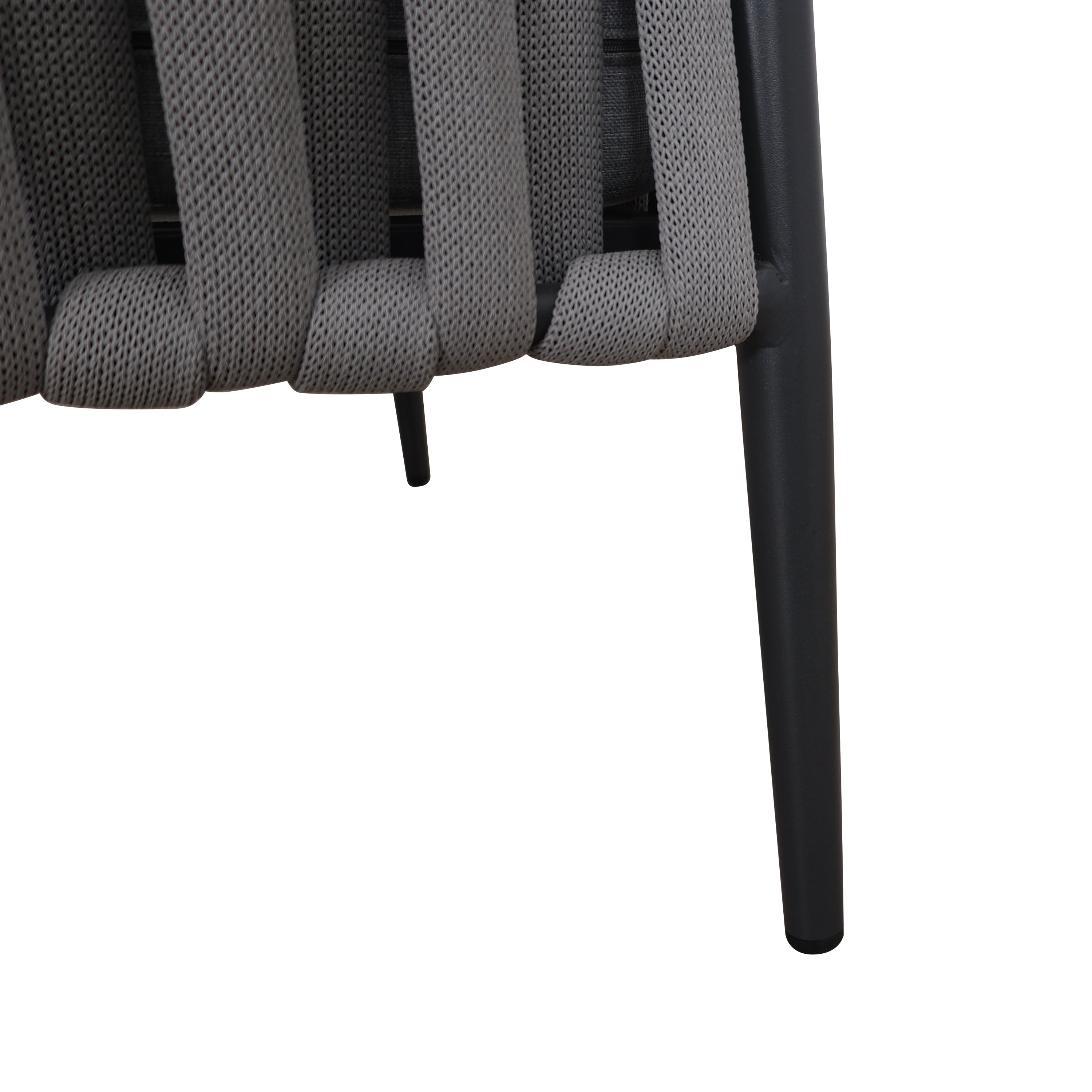 Zestaw Mebli Ogrodowych Aluminium Sofa 2x Fotek Stolik Szary