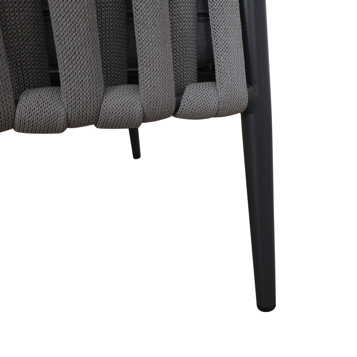 Zestaw Mebli Ogrodowych Aluminium Sofa 2x Fotel Stolik Szary