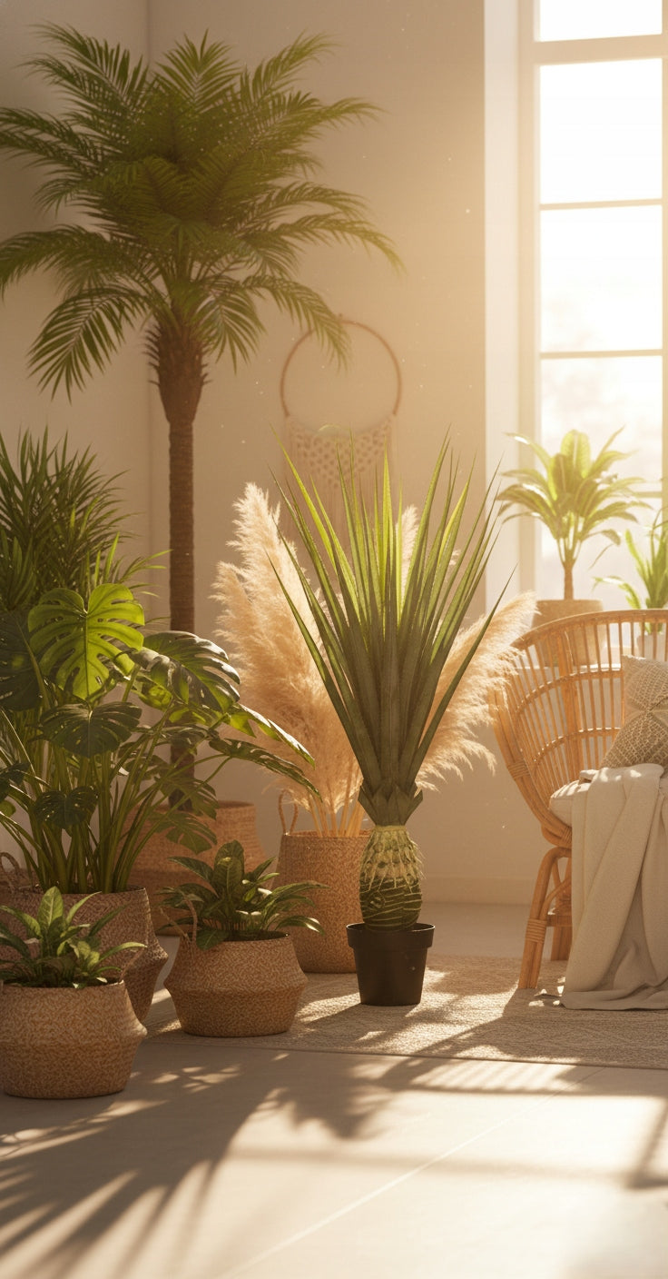 Agawa Sztuczna Roślina w Doniczce Aloes 120 cm Nowoczesna Dekoracja Cykas
