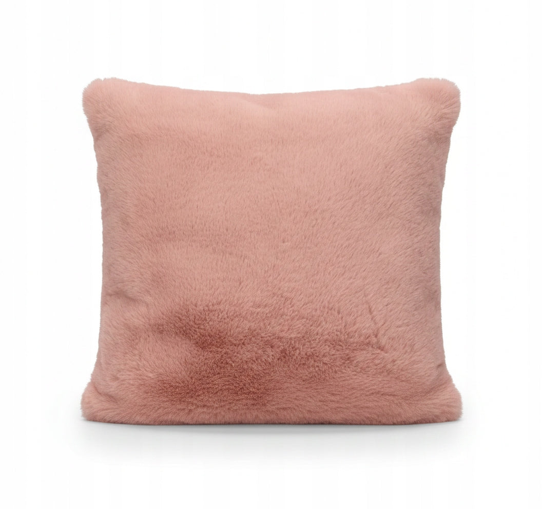 Poszewka na Poduszkę 45x45 cm Puszysta Różowa Poduszka Zamek Błyskawiczny