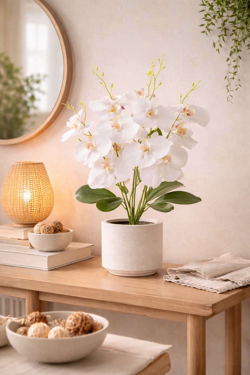STORCZYK BUKIET SZTUCZNYCH KWIATÓW 59CM SILIKONOWY
