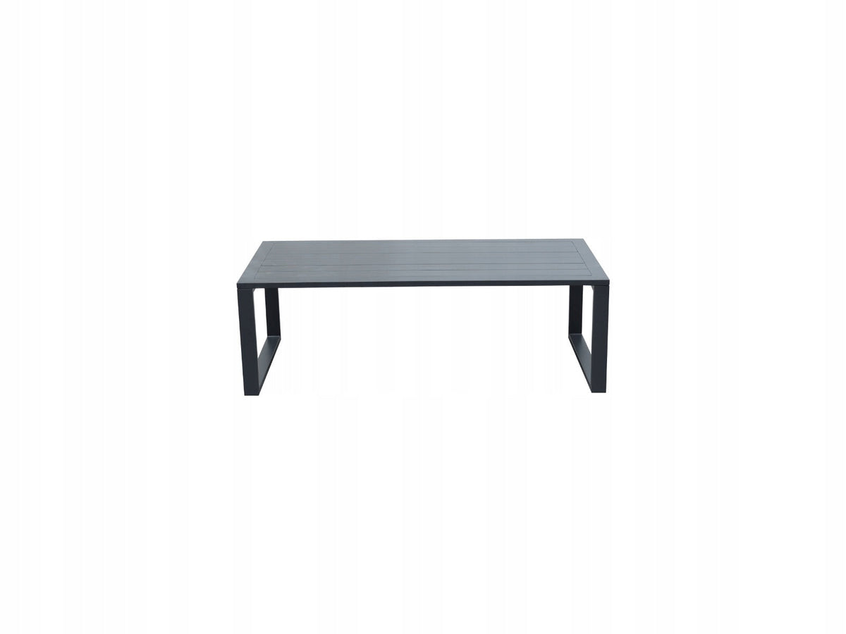 Zestaw mebli ogrodowych antracyt tarasowy 4 el. aluminiowych sofa, kanapa