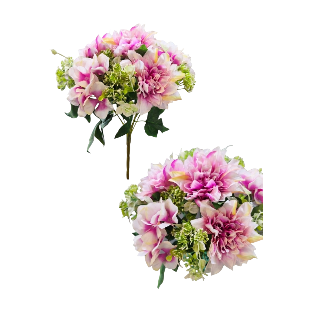 Dalia Hortensja bukiet sztucznych kwiatów 45cm do wazonu donicy kompozycji