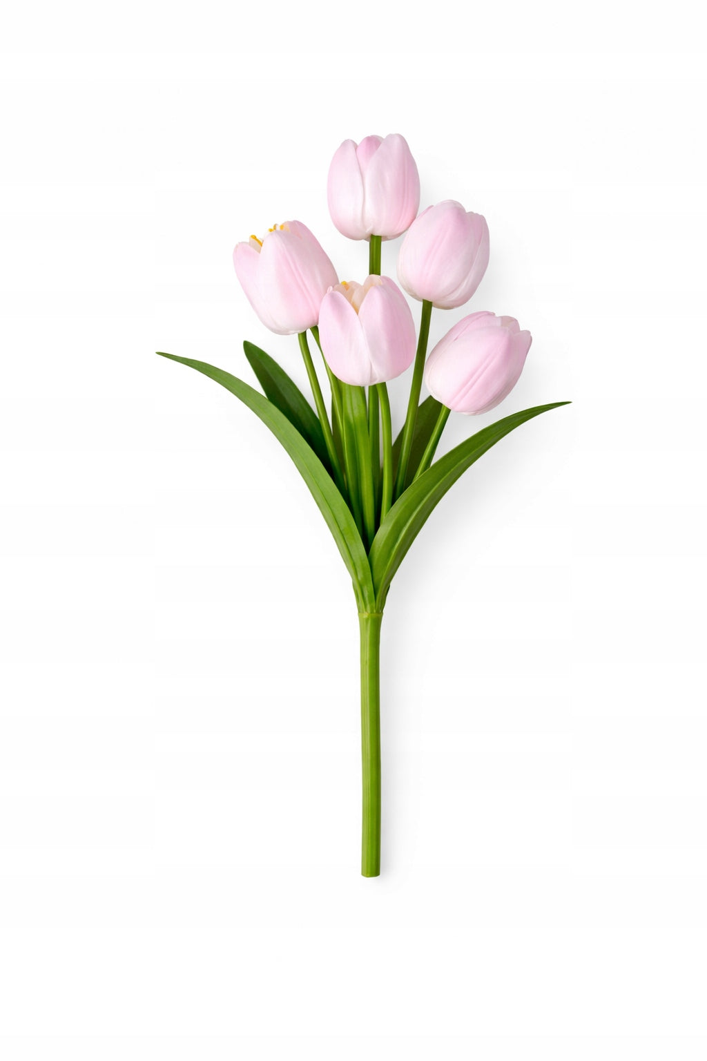 TULIPAN BUKIET TULIPANÓW SZTUCZNYCH PIANKOWYCH 53CM JASNY RÓŻ
