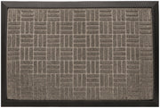 Wycieraczka 45x75 cm oliwkowa materiałowa z gumowym spodem i krawędziami