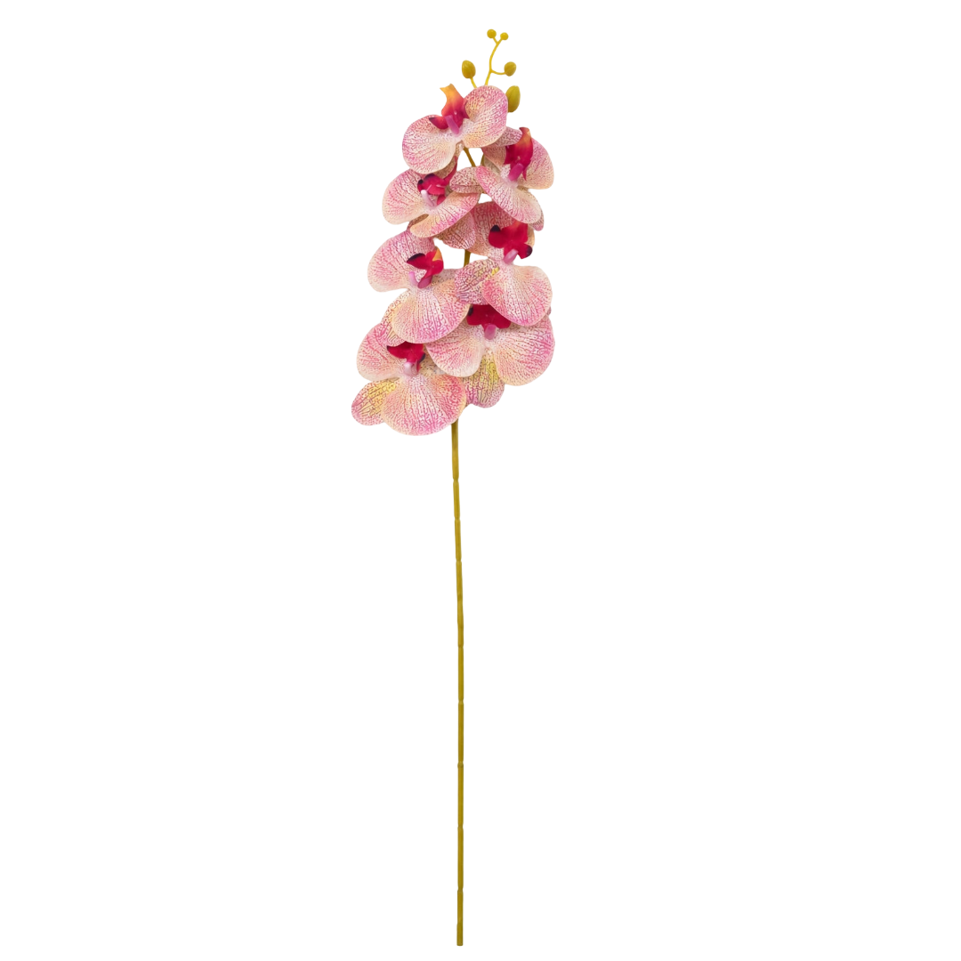 Storczyk Sztuczny Brzoskwiniowy 92cm Gałązka Orchidea Do Wazonu Biuro