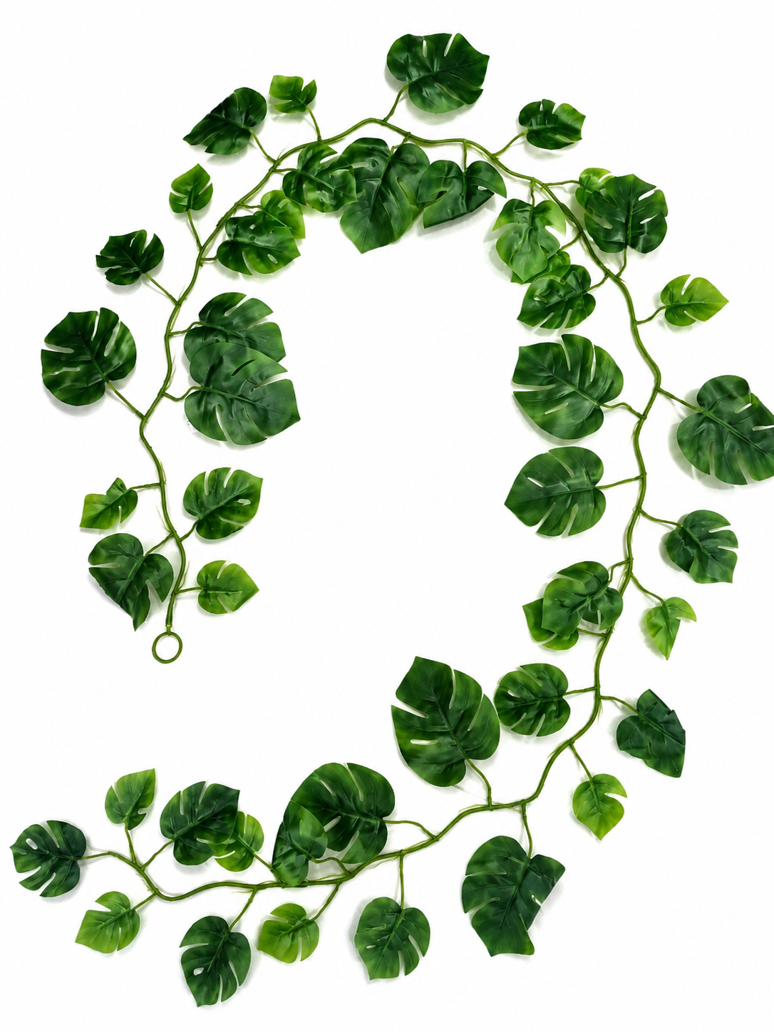 Sztuczna Girlanda Monstera 180 cm Zielone Liście Dekoracja Balkon Taras